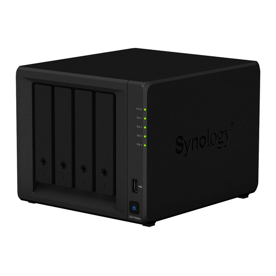 Synology DS418play Guía De Instalación Del Hardware