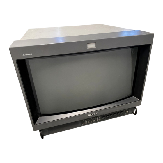 Sony Trinition PVM-20S1WE Manual De Instrucciones