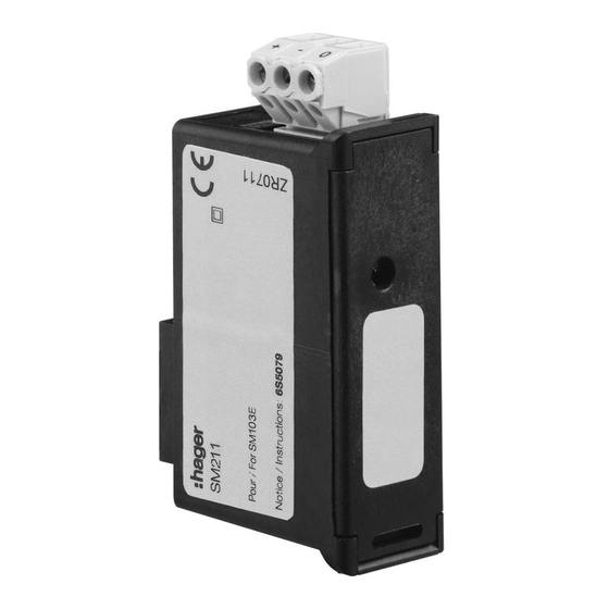 hager SM211 Instrucciones De Uso