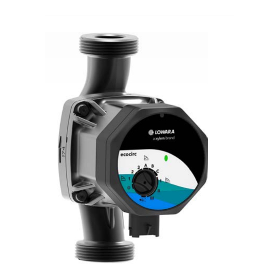 Xylem LOWARA ecocirc S Instrucciones Adicionales De Instalación, Uso Y Mantenimiento
