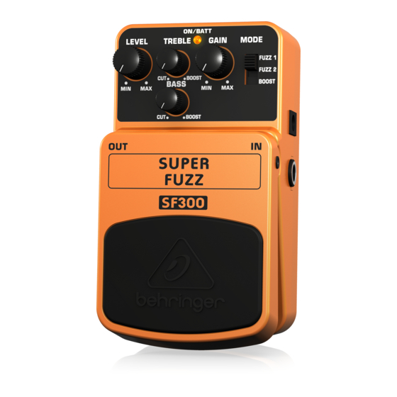 Behringer SUPER FUZZ SF300 Manual Del Usuario