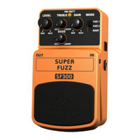 Behringer SUPER FUZZ SF300 Guia De Inicio Rapido