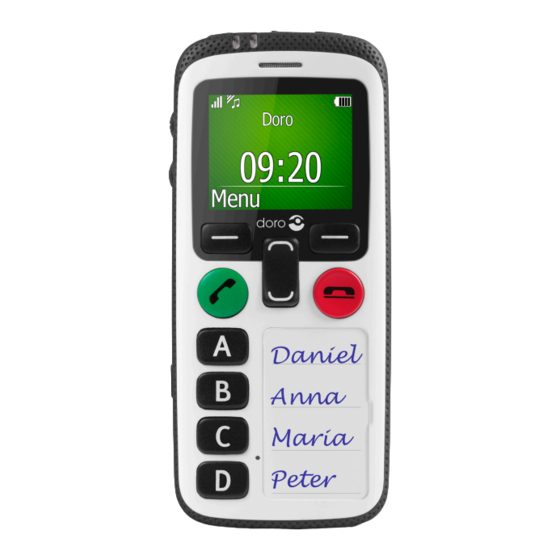 Doro Secure 580 Manual Del Usuario