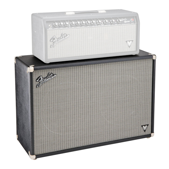 Fender Band-Master VM 212 Enclosure Instrucciones De Funcionamiento