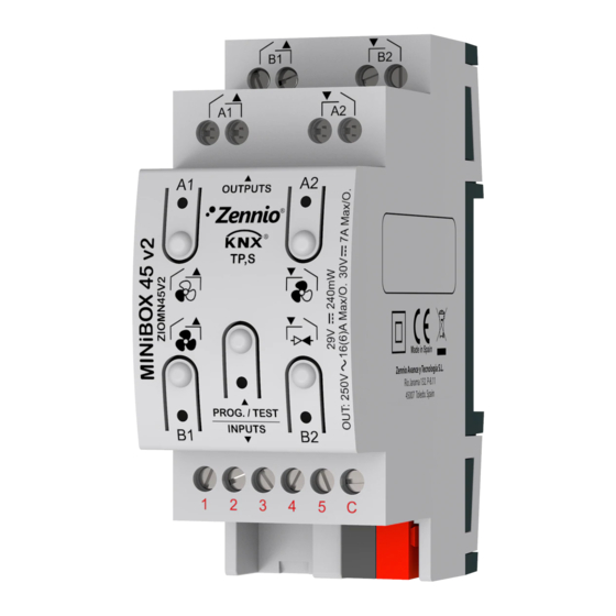 Zennio MINiBOX 45v2 Manual De Usuario