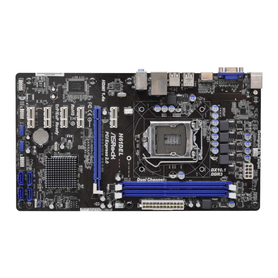 ASROCK H61DEL Manual Del Usuario