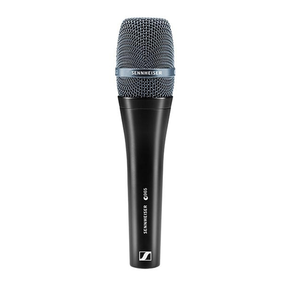 Sennheiser e965 Serie Instrucciones De Uso