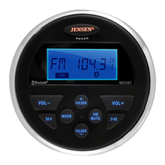 Jensen MS30BT Manual De Usuario