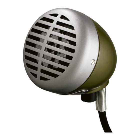 Shure Green Bullet Manuales