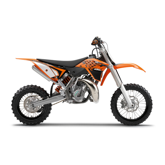KTM 65 SX 2013 Manual De Instrucciones
