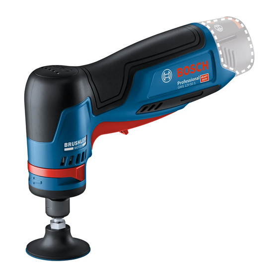 Bosch HEAVY DUTY GWG 12V-50 S Professional Manuales