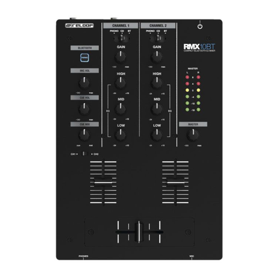 Reloop RMX10BT Manuales