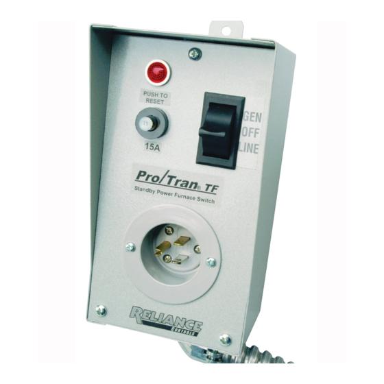 Reliance Controls Easy/Tran TF151 Manual De Instrucciones