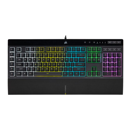 Corsair K55 RGB PRO Manual Del Usuario