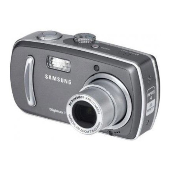 Samsung Digimax V800 Manuales