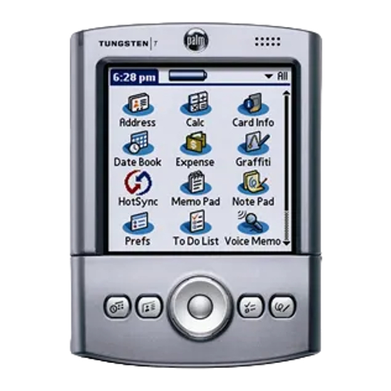 Palm Tungsten T Manual De Instrucciones
