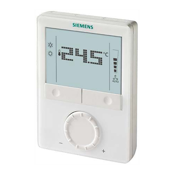 Siemens RDG100KN Manual De Instrucciones