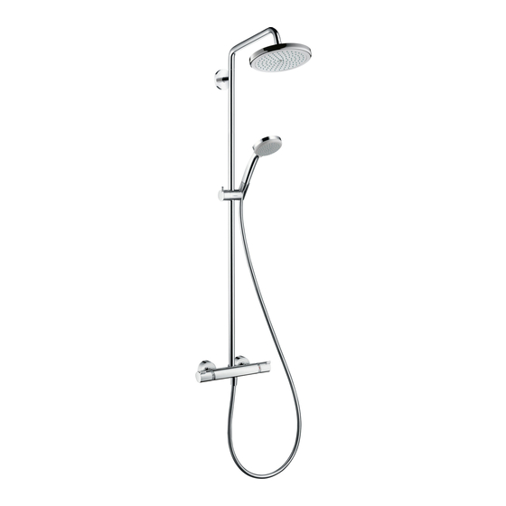 Hansgrohe Croma Showerpipe 220 27185000 Instrucciones De Montaje