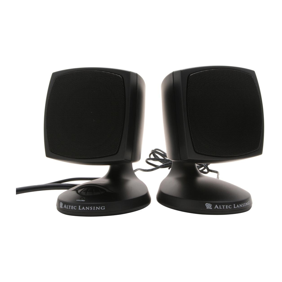 Altec Lansing ACS33BW Manuales