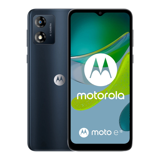 Motorola moto e13 Manual Del Usuario