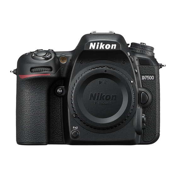 Nikon D7500 Guía De Menús