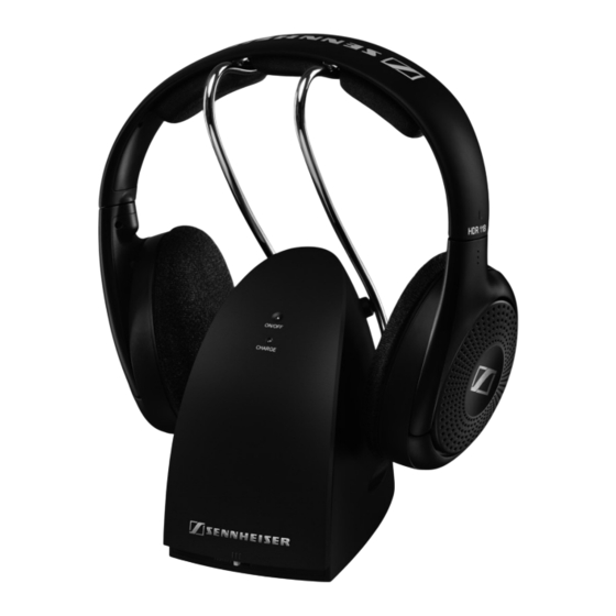 Sennheiser RS 118 Instrucciones De Uso