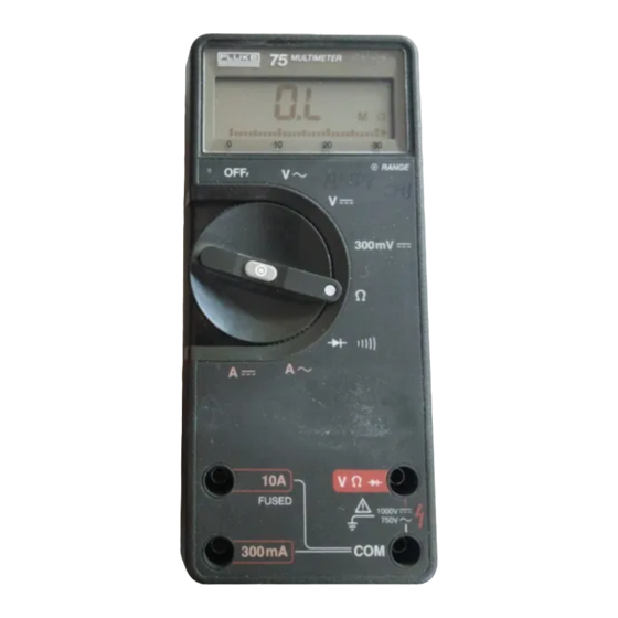 Fluke 75 Manual Del Usuario