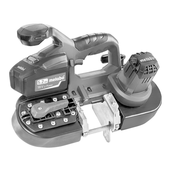 Metabo MBS 18 LTX 2.5 Instrucciones De Manejo