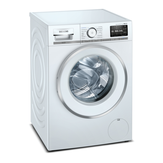 Siemens WM16XFH1ES Instrucciones De Uso Y Montaje