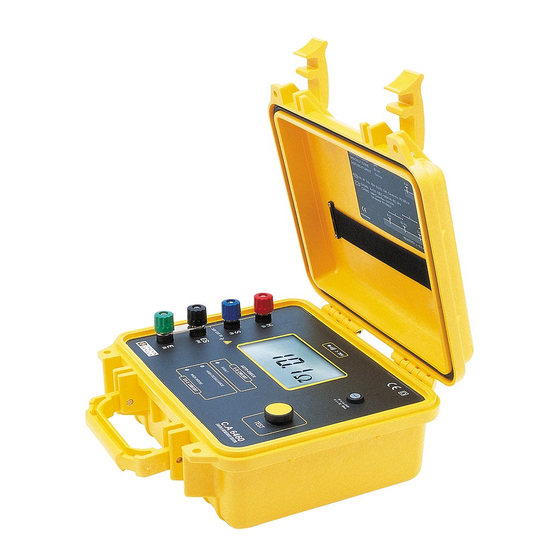Chauvin Arnoux C.A 6460 Manual De Instrucciones