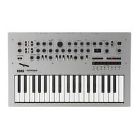 Korg minilogue Manual De Usuario