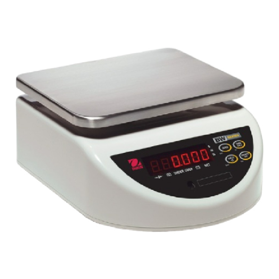 OHAUS BW Serie Manual De Instrucciones