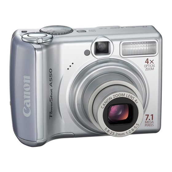 Canon PowerShot A550 Guia Del Usuario