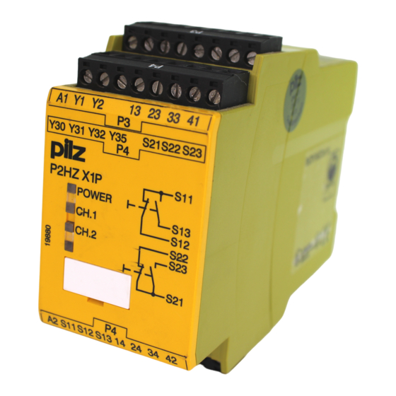 Pilz P2HZ X1P Manual De Instrucciones