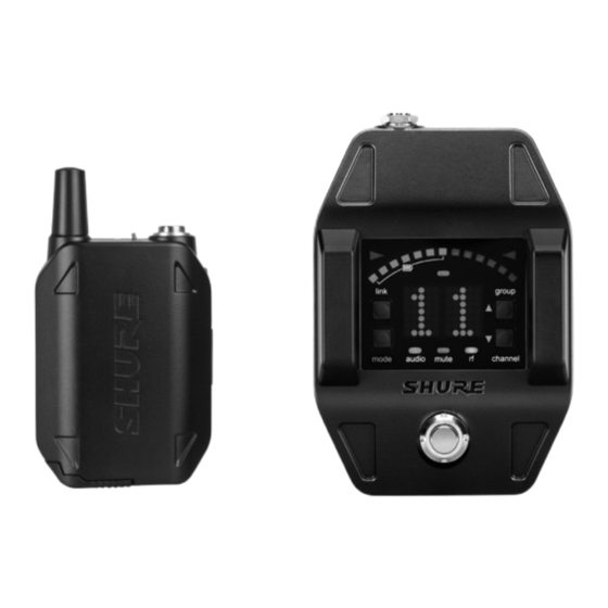 Shure GLX-D Instrucciones De Uso