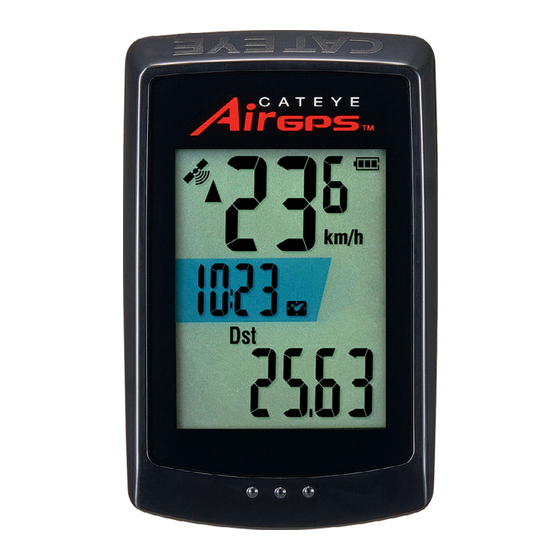 Cateye Air GPS Manual De Instrucciones