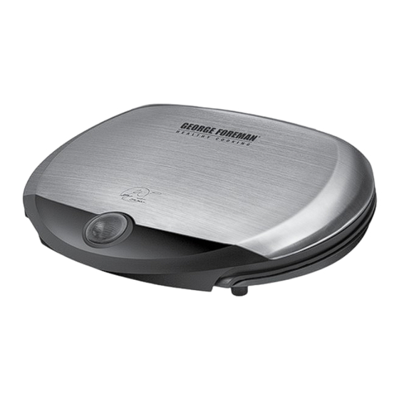 George Foreman GR31SB Guía De Usuario
