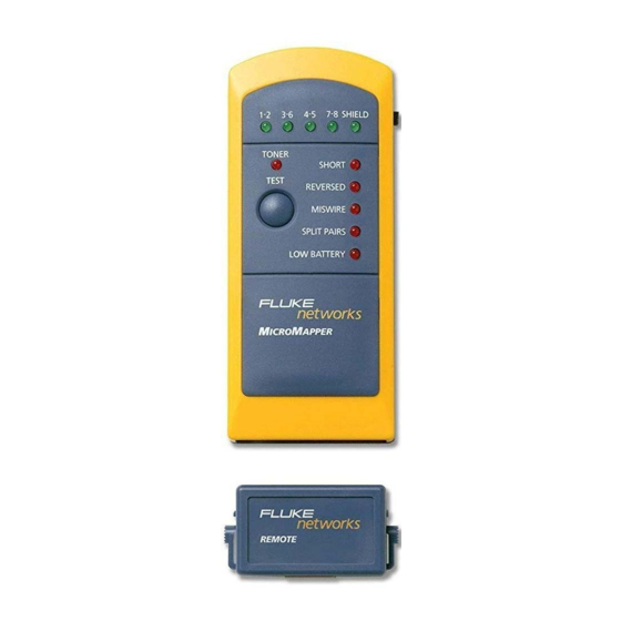 Fluke Networks MicroMapper Guia Del Usuario