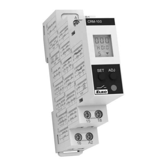Elko EP CRM-100 Manual Del Usuario
