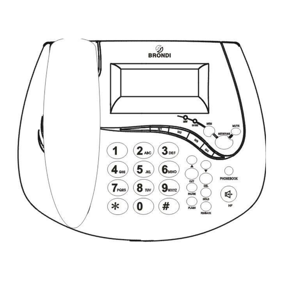 BRONDI TM-01V Manual De Instruccion