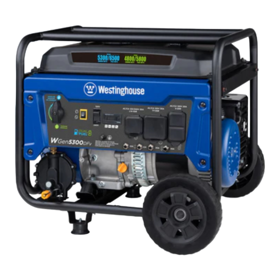 Westinghouse WGen5300DF Manual De Usuario