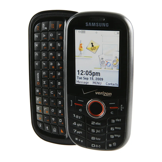 Samsung Intensity Manual Del Usuario