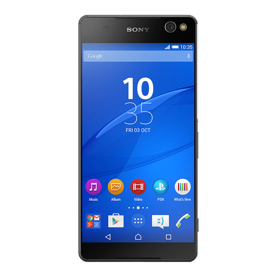 Sony Xperia C5 Ultra Guia Del Usuario