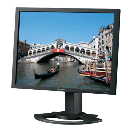 Sharp LL-T2015 Manual De Funcionamiento