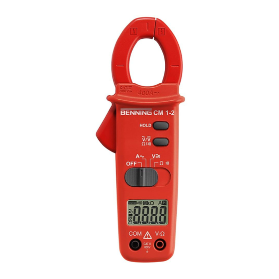 Benning CM 1-1 Instrucciones De Servicio
