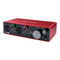 Focusrite Scarlett 2i2 Studio Guía De Usuario