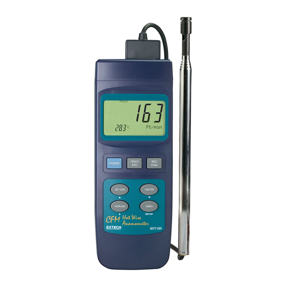 Extech Instruments 407119A Manual Del Operador