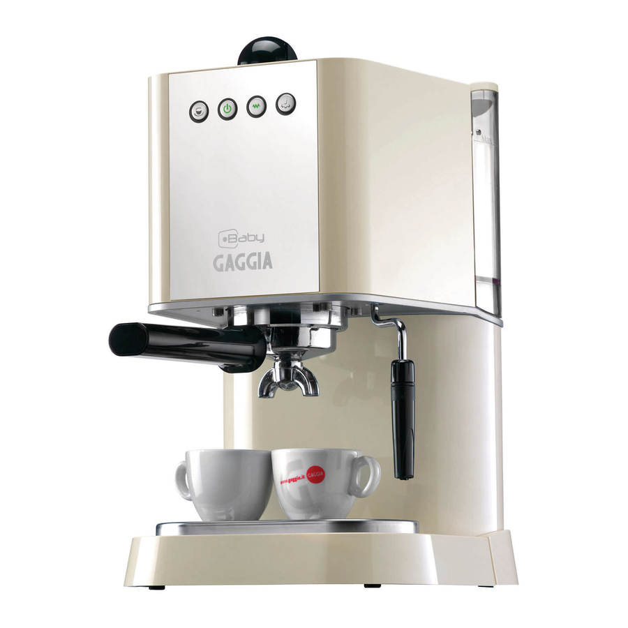 Gaggia Baby Manuales