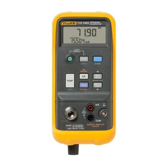 Fluke 719 Serie Manual De Uso