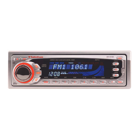 Rockford Fosgate RFX9020 Manuales